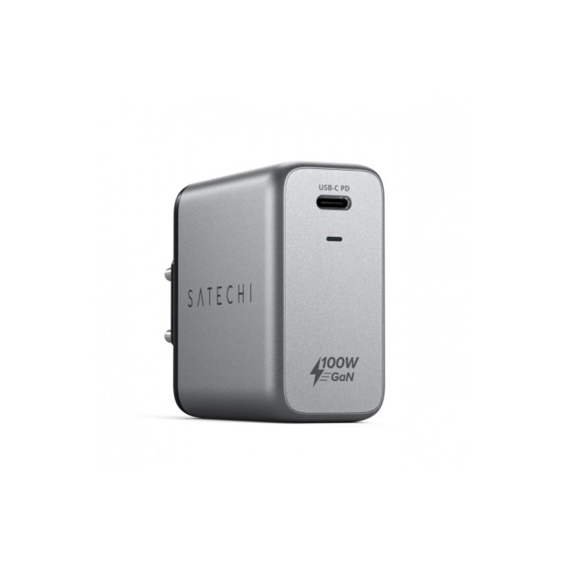 Satechi 100W USB-C PD Wall Charger Gallium Nitride (GaN) charging - Space Grey