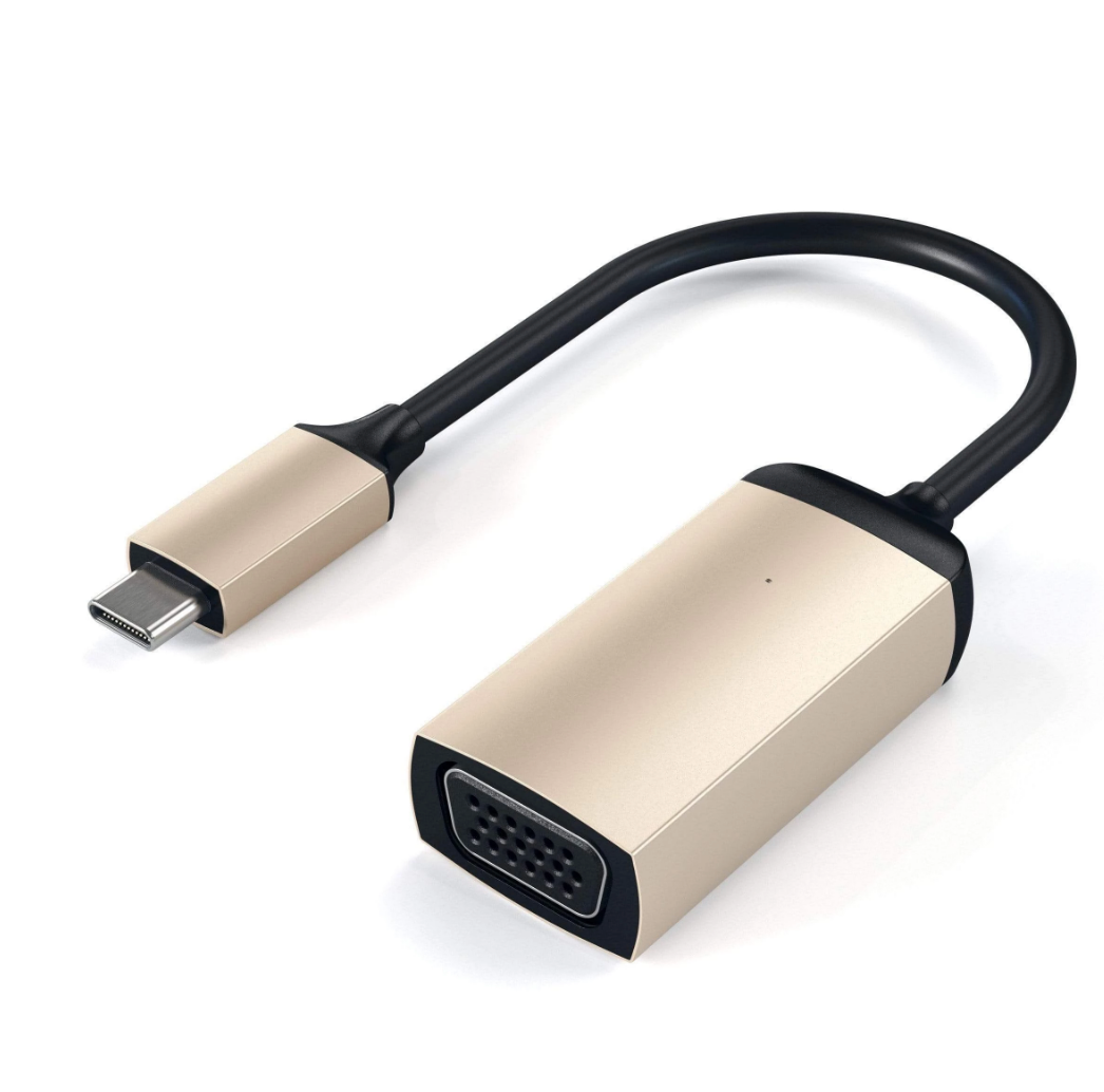 Satechi Type-C VGA Adaptér - zlatý