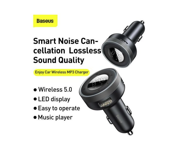 Baseus CCLH-01 Car Transmitter + 2-port Charger