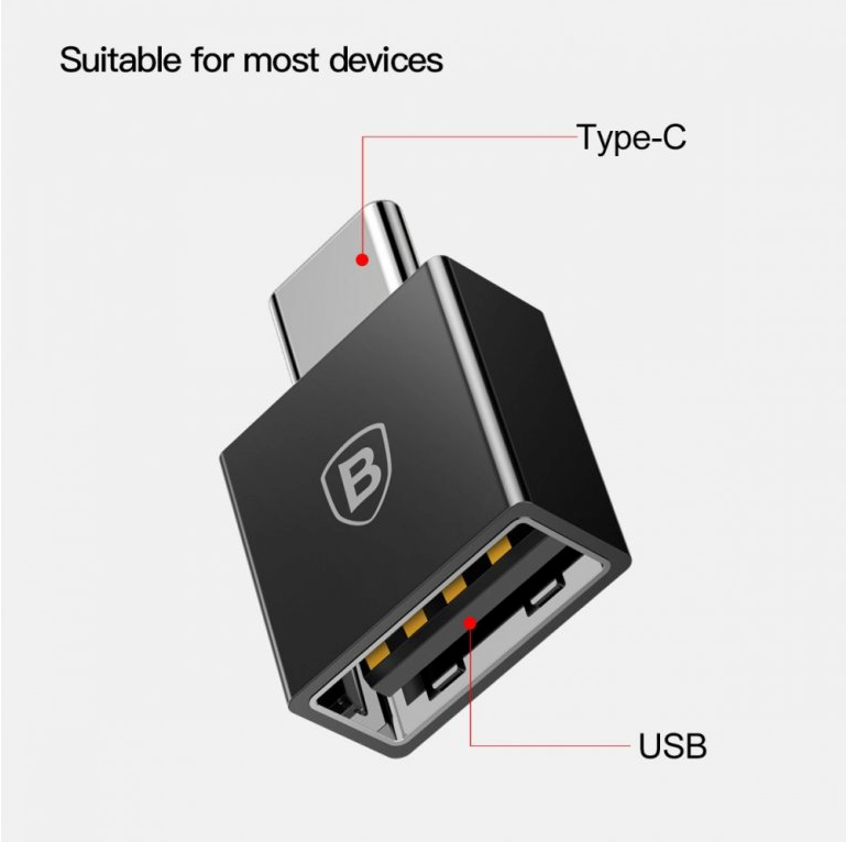 Baseus Exquisite Type-C Male to USB Female Adapter Converter
