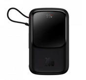 Baseus Powerbank Qpow Pro with USB-C cable, USB-C, USB, 10000mAh, 22,5W - Black