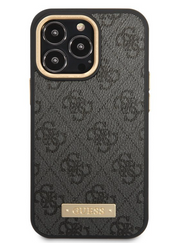 Guess PU 4G MagSafe Case for iPhone 14 Pro - Black