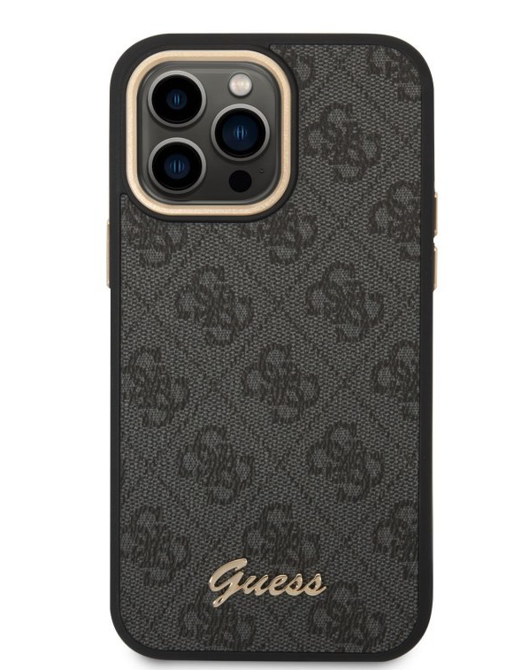 Guess PC/TPU 4G Metal Camera Outline Case pro iPhone 14 Pro Max - Black