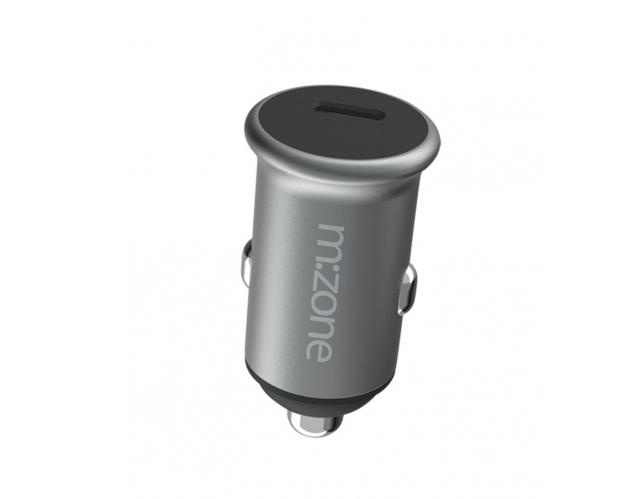 m:zone 20W USB-C nabíjačka do auta - vesmírne šedá