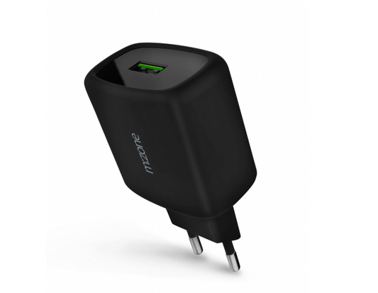 m:zone 18W nabíjačka s technológiou Quick Charge 3.0 - čierna