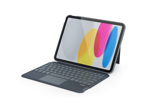 Epico puzdro s podsvietenou klávesnicou pre iPad 10,2" - sivá