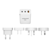 Cubenest Travel PD GaN adaptér 65W S3D1