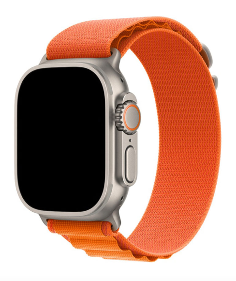Innocent Alpine Fabric Loop remienok pre Apple Watch Ultra 49 mm - Oranžový