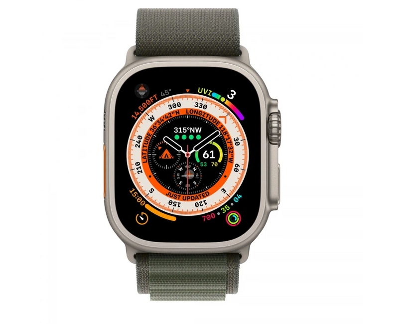 Innocent Alpine Fabric Loop náramok pre Apple Watch Ultra 49mm - Zelený