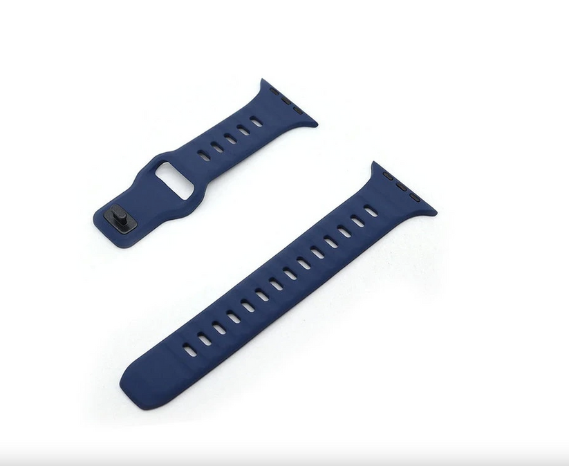 Innocent Active Rugged Silicone remienok pre Apple Watch 42/44/45/49 mm - Polnočná modrá
