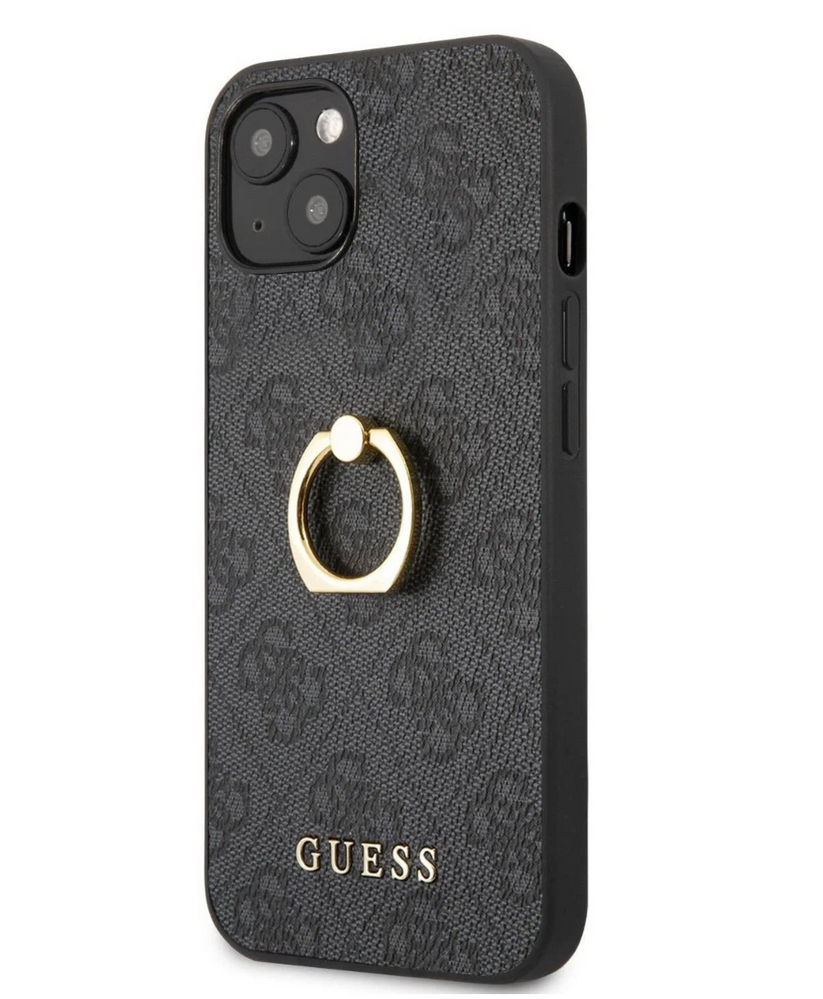Guess PU Ring Case for iPhone 13 mini Grey