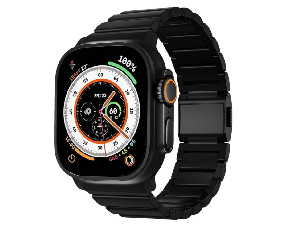 Remienok na Apple Watch Innocent Titan Link 44/45/46/49 mm – čierny