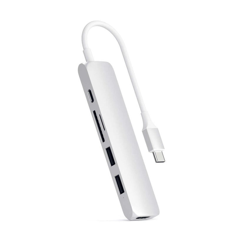 Satechi TYPE-C Slim Multimedia Adapter V2 - Silver