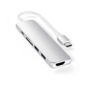 Satechi TYPE-C Slim Multimedia Adapter V2 - Silver