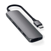 Satechi TYPE-C Slim Multimedia Adapter V2 - Space gray