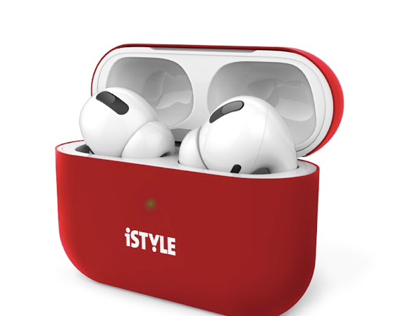 iStyle Silicone Cover Airpods 3 - červený