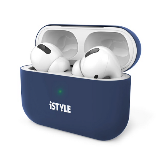 iStyle Silicone Cover Airpods 3 - tmavo modrá