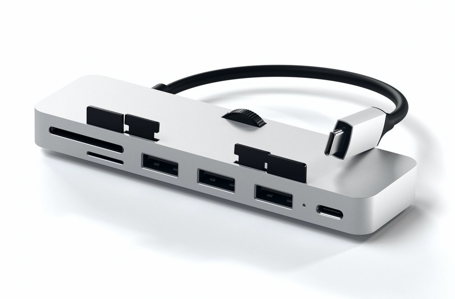 SATECHI Type-C Clamp HUB Silver for iMac