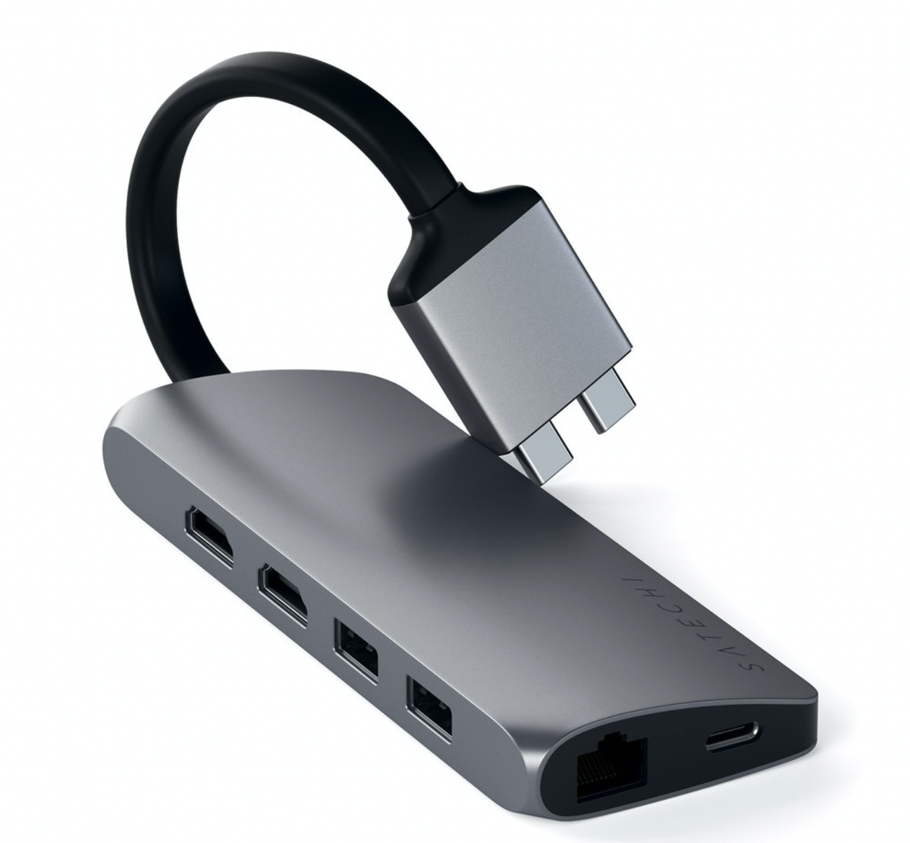 Satechi TYPE-C Dual Multimedia Adapter - Space Gray