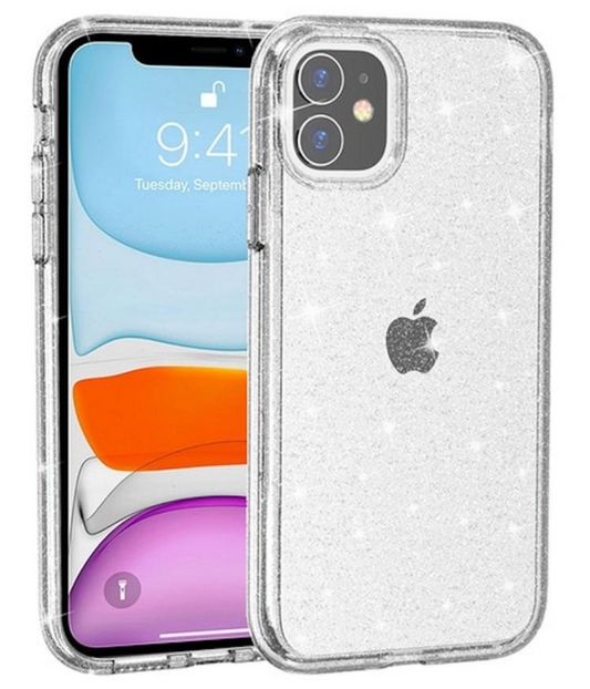 Innocent Crystal Pro Glitter iPhone SE/8/7 - Priehľadný