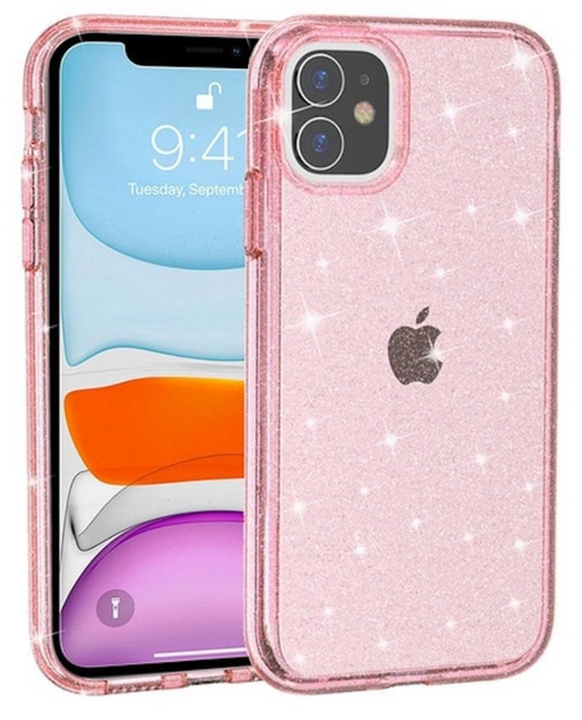 Innocent Crystal Pro Glitter iPhone SE/8/7 - Ružová