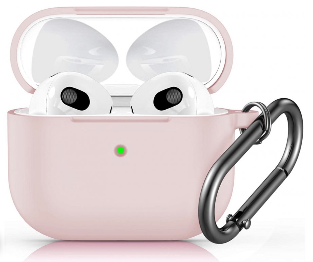 Innocent California Silicone AirPods 3 Case with Carabiner - Pink Sand