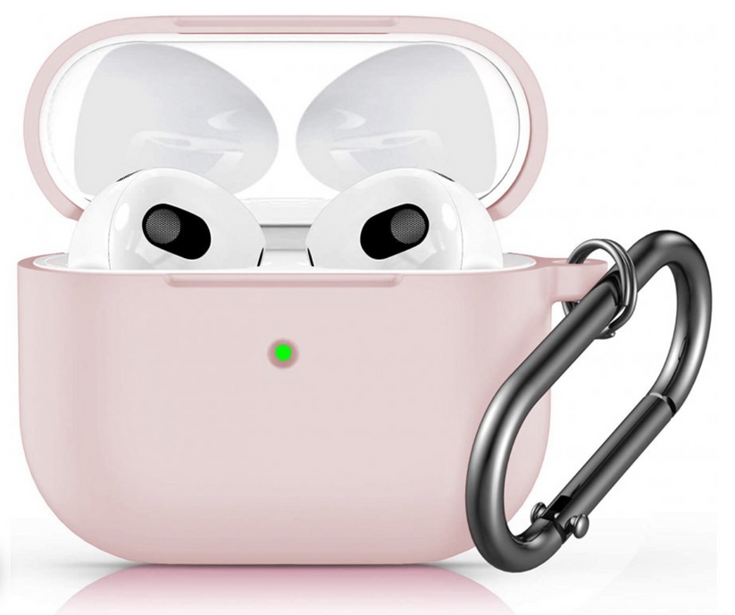 Innocent California Silicone AirPods 3 Case with Carabiner - Pink Sand