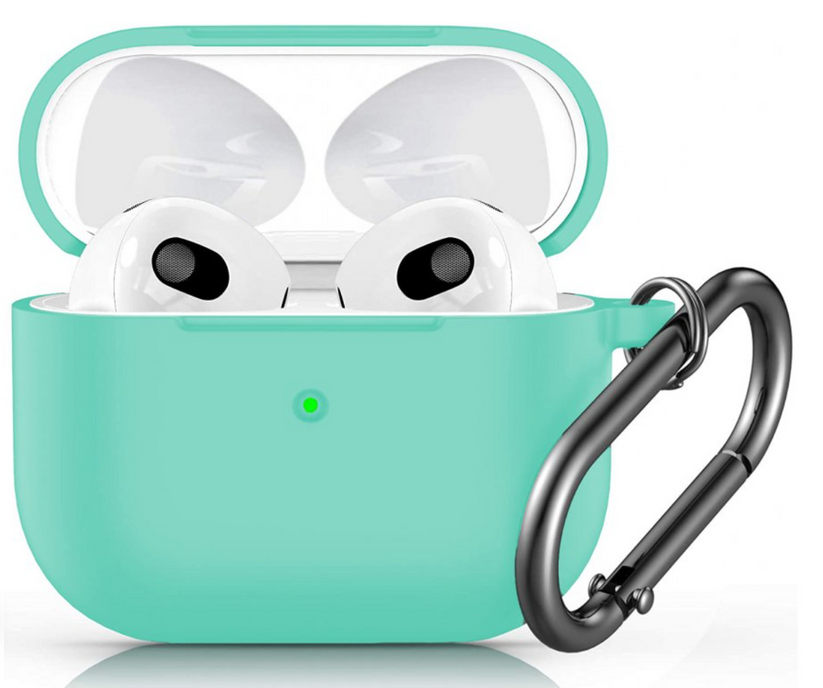 Innocent California Silicone AirPods 3 Case with Carabiner - Mint