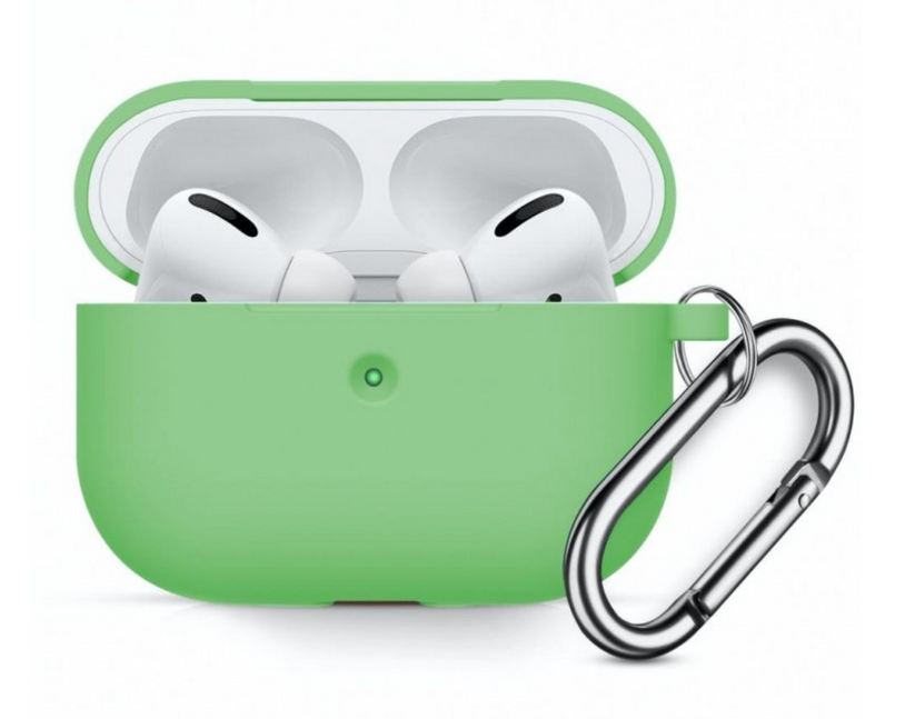 Innocent California Silicone AirPods Pro Case with Carabiner - Green