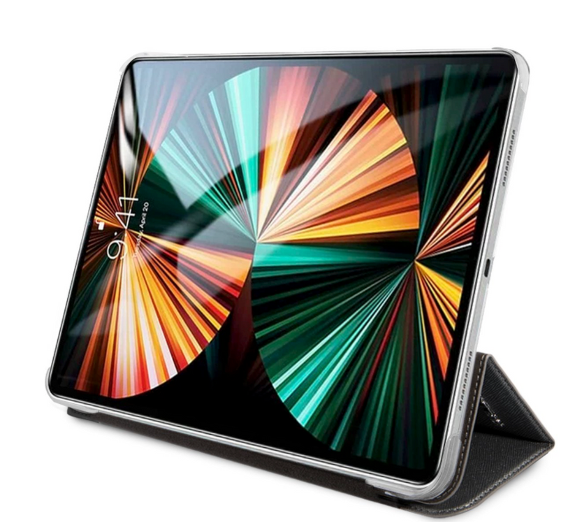 KLFC12OCHG Karl Lagerfeld Choupette Head Saffiano Pouzdro pro iPad Pro 12.9 Silver
