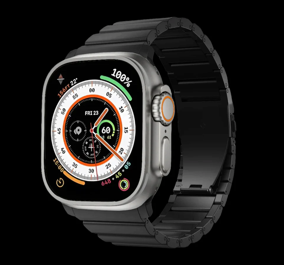 Innocent Titan remienok pre Apple Watch 42/44/45/49mm - Čierny