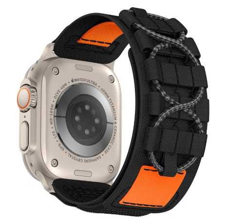 Innocent Tactix remienok pre Apple Watch 49mm - Čierna