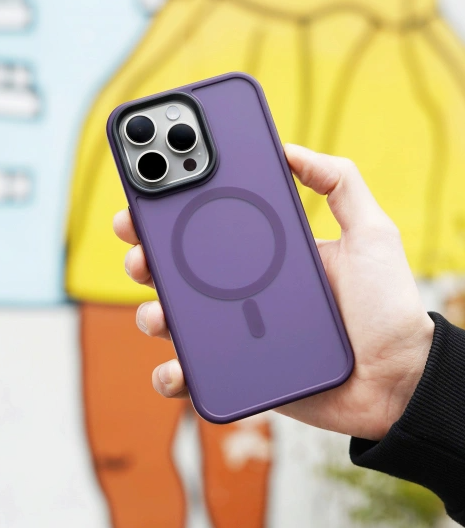 Innocent Dual Armor Pro Magnetické púzdro iPhone 14 - Hlboko Fialová
