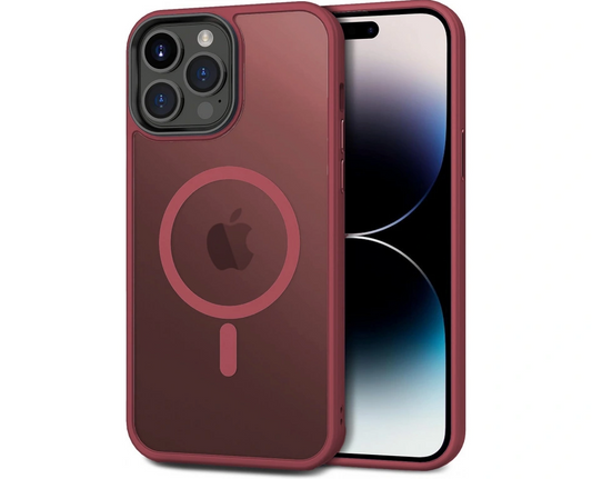 Innocent Dual Armor Pro Magnetické púzdro pre iPhone 15 Pro Max - Tmavočervená