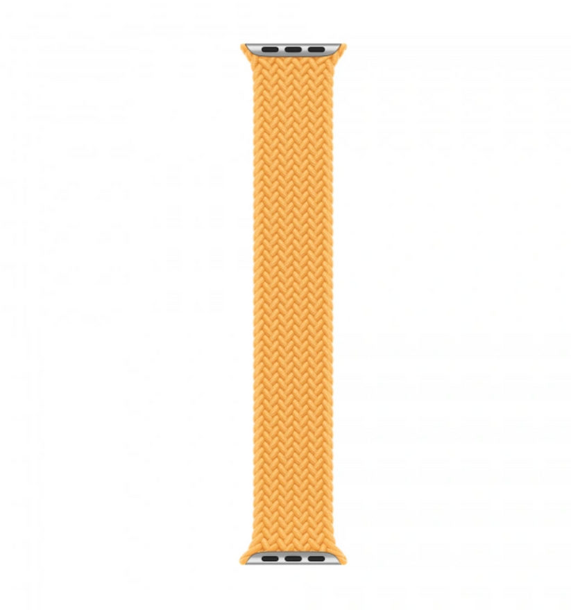 Innocent Braided Solo Loop remienok Apple Watch 42/44/45/49 mm - Žltá - M (160 mm)