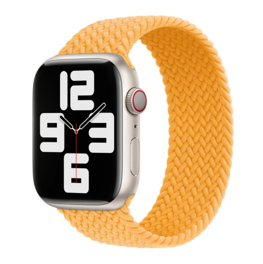 Innocent Braided Solo Loop remienok Apple Watch 38/40/41mm - Žltá - M (144mm)