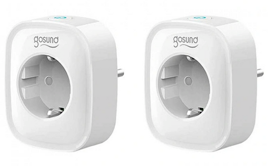 Gosund Smart Socket WiFi SP1 (2 Pack) E/F- Tuya
