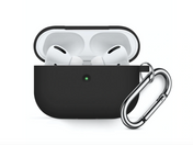 Innocent California Silikónové púzdro pre AirPods Pro 2 s karabínou - Čierna