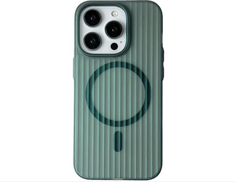 Innocent Suit Magnetické púzdro pre iPhone 15 - Matná zelená