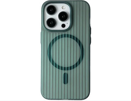 Innocent Suit Magnetické púzdro pre iPhone 15 - Matná zelená