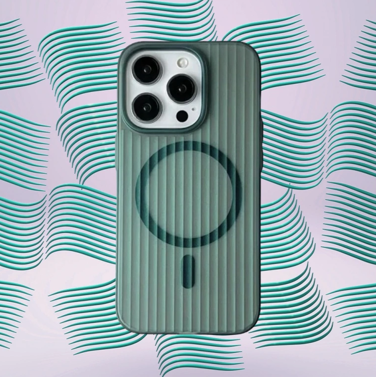 Innocent Suit Magnetické púzdro pre iPhone 15 Pro Max - Matná zelená