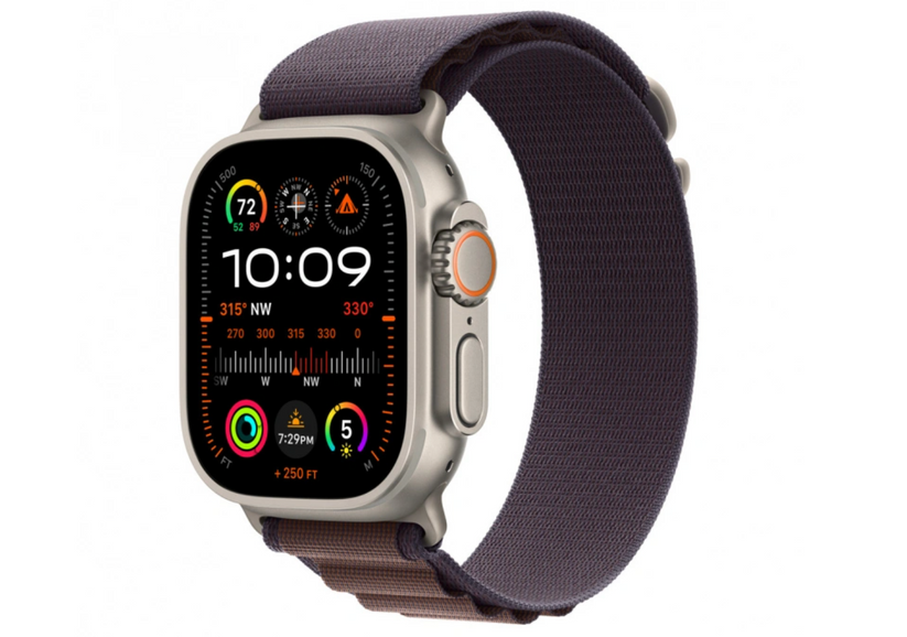 Innocent Alpský látkový remienok pre Apple Watch 44/45/49 mm - Námornícka modrá/fialová