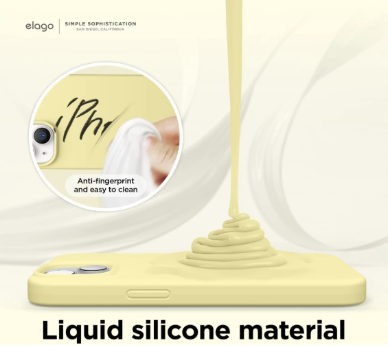 Elago Soft Silicone Case for iPhone 14 Plus Yellow