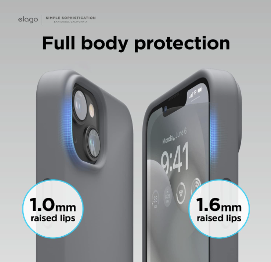 Elago Soft Silicone Case for iPhone 14 Plus Dark Grey