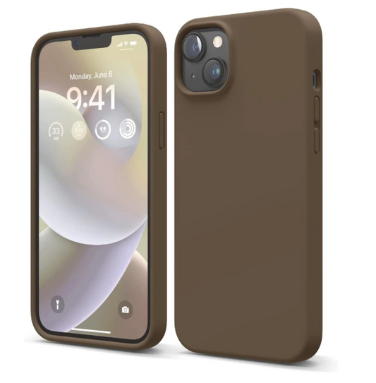 Elago Soft Silicone Case for iPhone 14 Brown