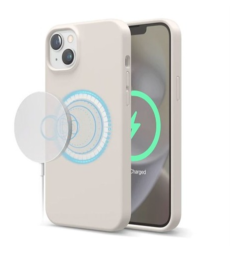 Elago Magsafe Silicone Case for iPhone 14 Stone