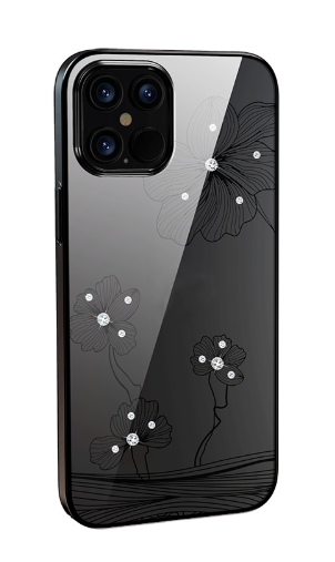 DEVIA Crystal Flora for iPhone 12 mini Black