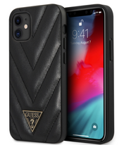 Guess V Quilted Case for iPhone 12 mini Black