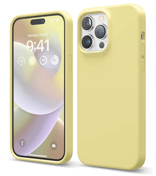 Elago Soft Silicone Case for iPhone 14 Pro Max Yellow