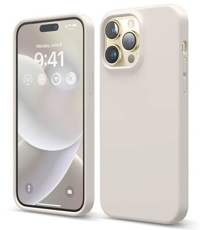 Elago Soft Silicone Case for iPhone 14 Pro Max Stone